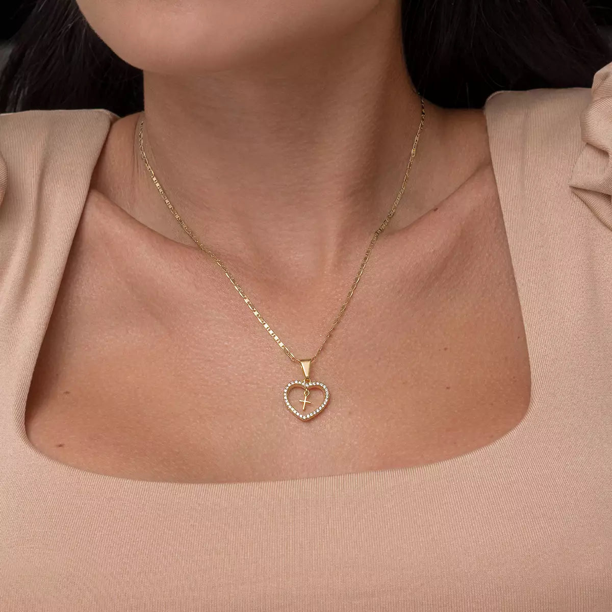D Corazon Circonias + Cruz Mini