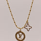 Cadena LV 2 Dijes Mujer