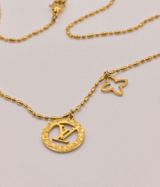 Cadena LV 2 Dijes Mujer