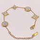 Pulsera Trébol Piedras Mujer
