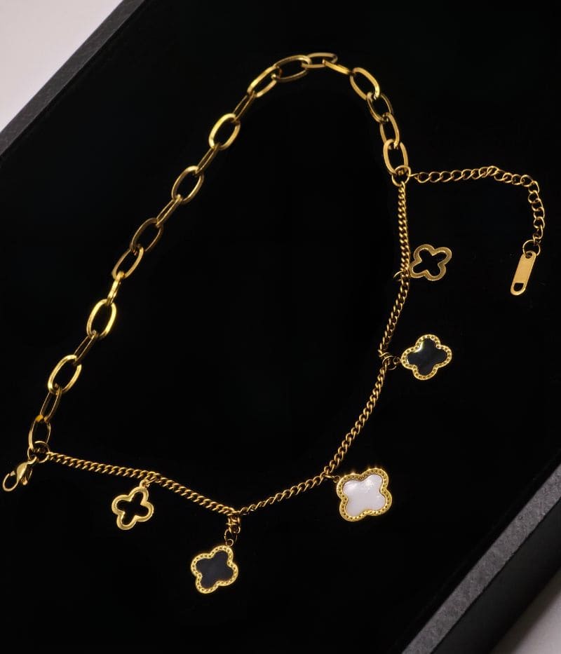 Pulsera Trébol Doble Mujer